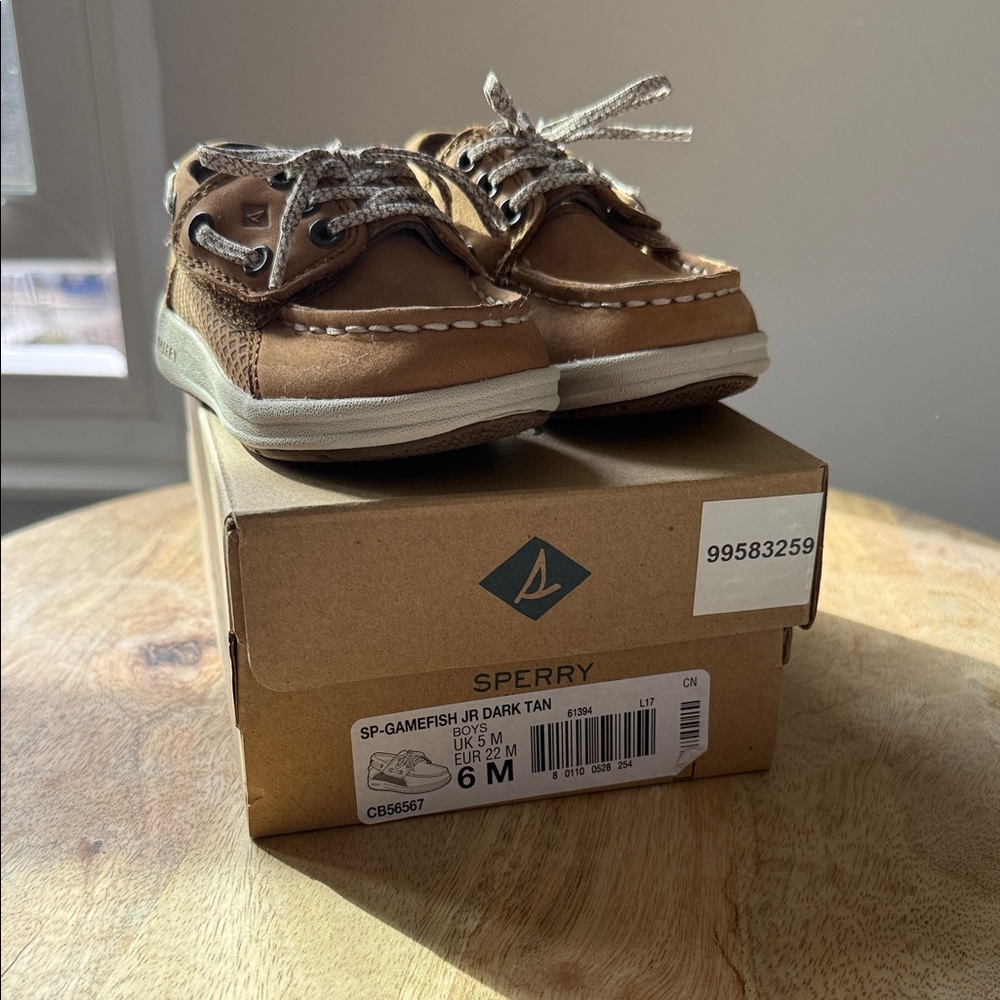 Sperry Kids Dark Tan